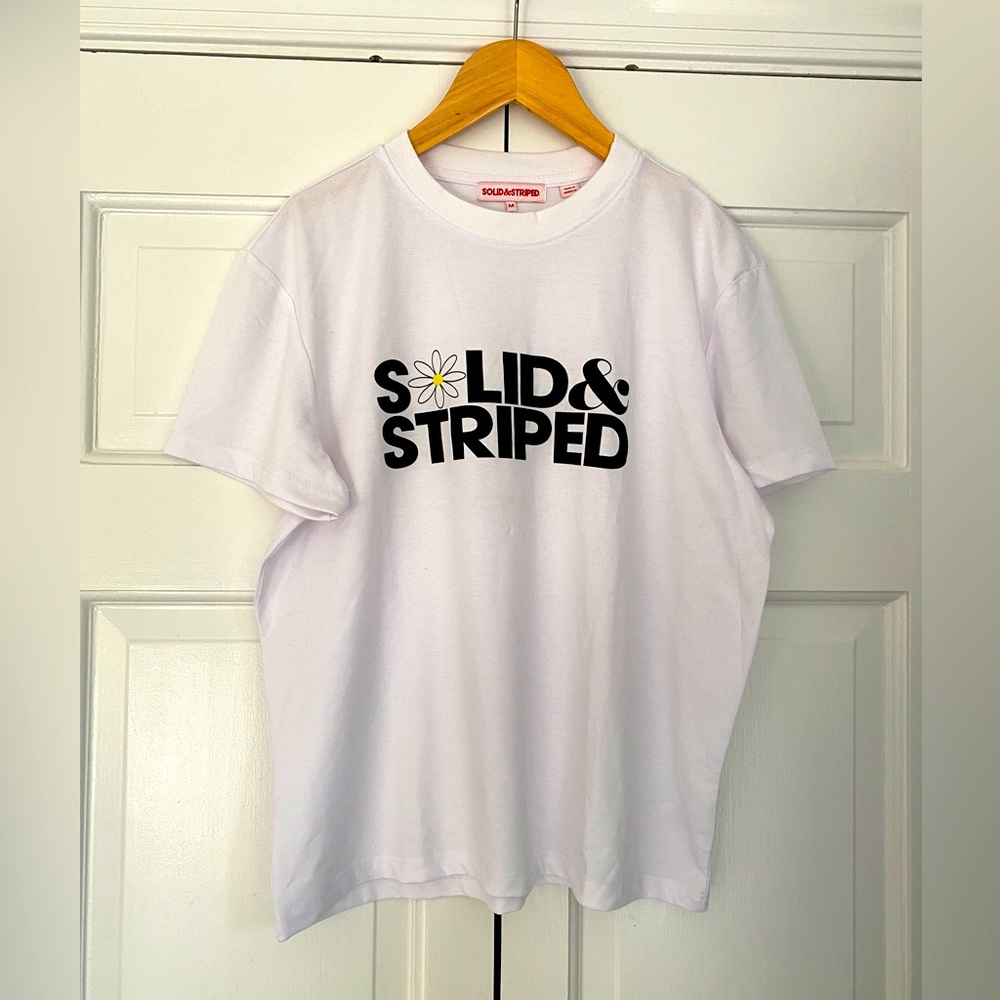New Solid and Striped tee. Size M